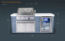 Load image into Gallery viewer, Mont Alpi Mai400-AW 4-burner Artwood Island