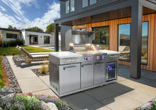 Load image into Gallery viewer, Mont Alpi 957FCRS Island with Refrigerator SS