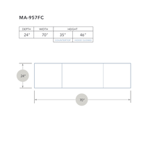 Load image into Gallery viewer, Mont Alpi 957 Island with Refrigerator