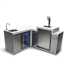 Load image into Gallery viewer, Mont Alpi Beverage Center with 90 Degree Corner and Kegerator