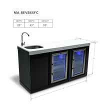 Load image into Gallery viewer, Mont Alpi Beverage Center with Fridge Cabinet