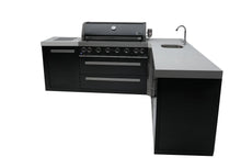 Load image into Gallery viewer, Mont Alpi Mai805-BSS90BEV Island 44in. 90 degree corner and Beverage Center