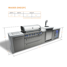Load image into Gallery viewer, Mont Alpi Mai805-DKEGFC Island 44in./6-burner
