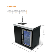 Load image into Gallery viewer, Mont Alpi Black SS Beverage Center