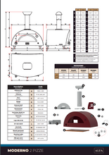 Load image into Gallery viewer, ALFA FORNI MODERNO 2 PIZZA OVEN - Gas/Hybrid with Kit
