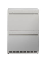 Load image into Gallery viewer, TrueFlame 24" 5 3C Deluxe Outdoor Rated Fridge 2-Drawer Fridge