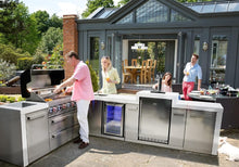 Load image into Gallery viewer, Mont Alpi Deluxe Island with 90 degree corner, beverage center and Kegerator