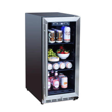 Load image into Gallery viewer, TrueFlame 15" Outdoor Rated Fridge with Glass Door