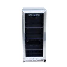 Load image into Gallery viewer, TrueFlame 15" Outdoor Rated Fridge with Glass Door