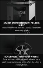 Load image into Gallery viewer, NAPOLEON 22" PRO CART CHARCOAL KETTLE GRILL