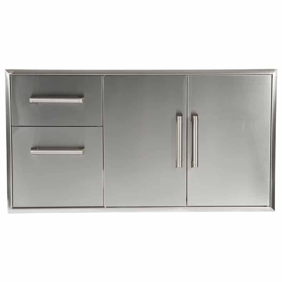 Coyote 45″ Combination Storage: Two Drawers And Double Doors