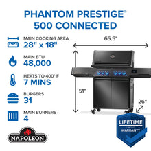 Load image into Gallery viewer, Napoleon Phantom Prestige 500 Connected RSIB Grill

