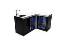 Load image into Gallery viewer, Mont Alpi Beverage Center with 90 Degree Corner and Fridge Cabinet
