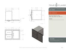 Load image into Gallery viewer, TrueFlame 2-drawer &amp; Access Door combo
