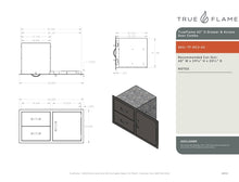 Load image into Gallery viewer, TrueFlame 2-drawer &amp; Access Door combo
