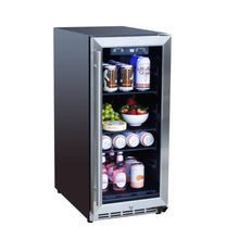 Load image into Gallery viewer, TrueFlame 15&quot; Outdoor Rated Fridge with Glass Door
