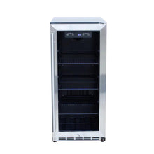 Load image into Gallery viewer, TrueFlame 15&quot; Outdoor Rated Fridge with Glass Door
