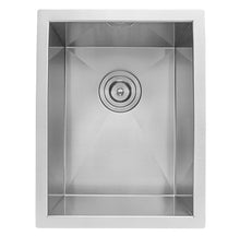 Load image into Gallery viewer, Ruvati Nesta 14-inch Undermount 16 Gauge Zero Raduis Bar Prep Kitchen Sink Stainless Steel Single Bowl
